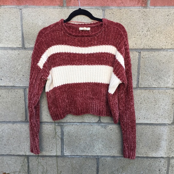 NWT PACSUN Striped Chenille Sweater - Picture 2 of 7
